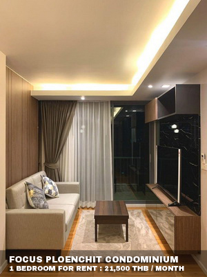 (เช่า) FOR RENT FOCUS PLOENCHIT / 1 bedroom / 48 Sqm.**21,500** CLOSE BTS PLOENCHIT รูปที่ 1