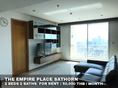 (เช่า) FOR RENT THE EMPIRE PLACE SATHORN / 2 beds 2 baths / 106 Sqm.**50,000** CLOSE BTS CHONGNONSI