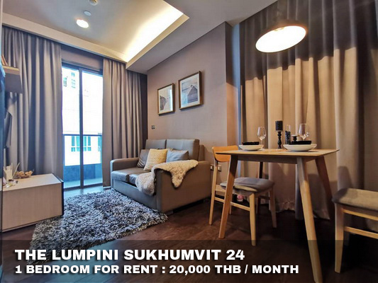 (เช่า) FOR RENT THE LUMPINI SUKHUMVIT 24 / 1 bedroom / 30 Sqm.**20,000** CLOSE BTS PHOMPONG รูปที่ 1