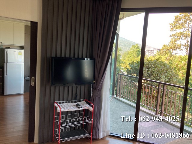 T00833 ให้เช่า Mountain View Condo ใกล้สนามกีฬา 700 ปี ระเบียงกว้างมาก ดีมากๆ Fully built in รูปที่ 1