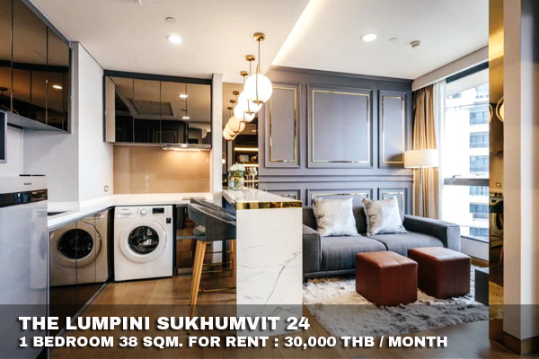 (เช่า) FOR RENT THE LUMPINI SUKHUMVIT 24 / 1 bedroom / 38 Sqm.**30,000** CLOSE EMPORIUM รูปที่ 1