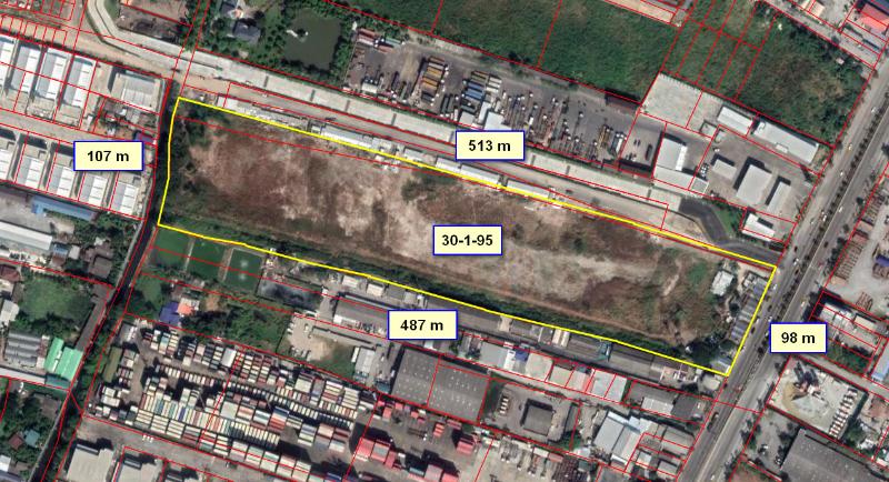 P92LR2011001 ขายที่ดิน ราชาเทวะ สมุทรปราการ 30-1-95.0 ไร่ 792.675 ล้าน  รูปที่ 1