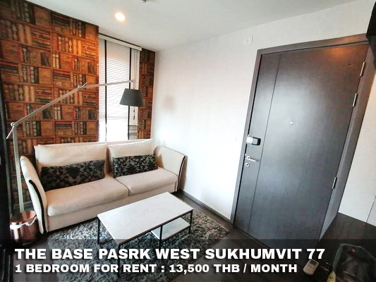 (เช่า) FOR RENT THE BASE PARK WEST SUKHUMVIT 77 / 1 bedroom / 30 Sqm.**13,500**  รูปที่ 1