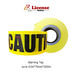 รูปย่อ เทปกั้นเขต สีเหลือง (Caution Tape License ) รูปที่3