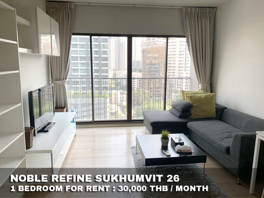 (เช่า) FOR RENT NOBLE REFINE SUKHUMVIT 26 / 1 bedroom / 50 Sqm.**30,000** CLOSE BTS PHOMPONG รูปที่ 1