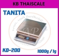 ตาชั่งดิจิตอล เครื่องชั่งดิจิตอล เครื่องชั่งแบบตั้งโต๊ะ 1kg ละเอียด1g รุ่น KD-200-100 ยี่ห้อ TANITA