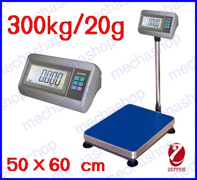 ตาชั่งดิจิตอล เครื่องชั่งแบบตั้งพื้น Digital Scale ชั่งได้ 300kg ละเอียด20g แท่นชั่ง50x60cm ยี่ห้อ ZEPPER รุ่น T7-EA (จีน) รูปที่ 1