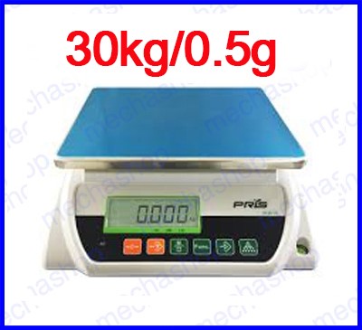 ตาชั่งดิจิตอล เครื่องชั่งตั้งโต๊ะ เครื่องชั่งราคาถูก 30kg ละเอียด0.5g PWH Weighing Scales จานชั่งสแตนเลส 280x220mm พร้อม Port เชื่อมต่อ Lamp Tower รูปที่ 1