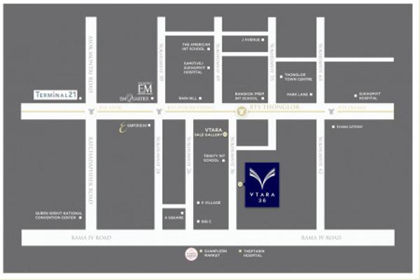 ขาย คอนโด ขายคอนโด Vtara Sukhuvit 36 62.48 ตรม. ตึก A มี Grand Lobbyสวยงาม รูปที่ 6