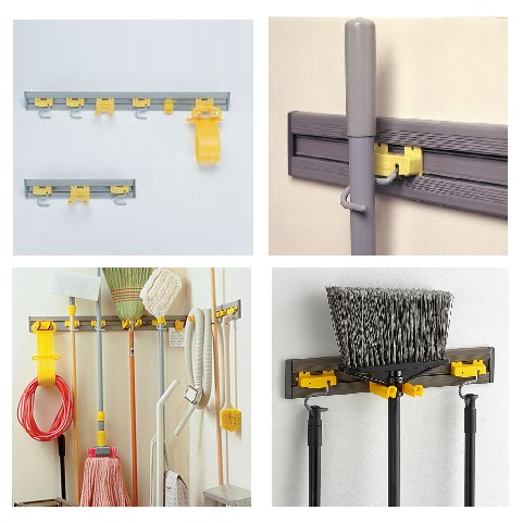 Closet Organizer and Tool Holder  รางแขวนผนังสำหรับจัดเก็บอุปกรณ์ทำความสะอาด รูปที่ 1