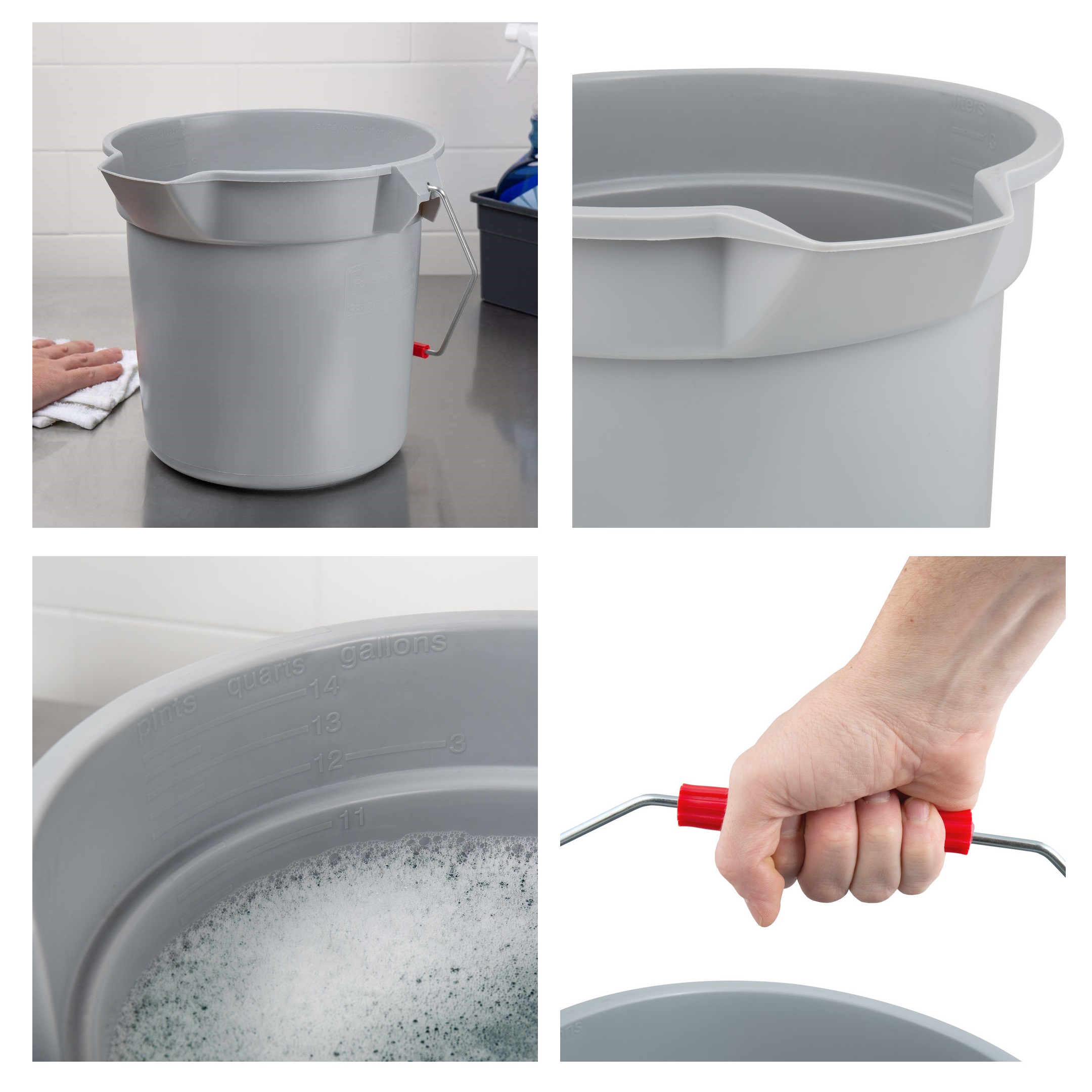 BRUTE  Buckets ถังพลาสติกหูหิ้วขอบจอก รูปที่ 1