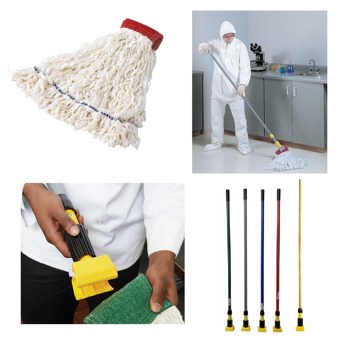 Clean Room Maintenance Mops  ผ้าม็อบเนื้อผ้าพิเศษเหมาะสำหรับห้องคลีนรูม รูปที่ 1