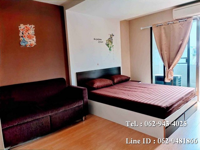 T01004 ให้เช่า Sereno Airport Condo ใกล้เซ็นทรัลแอร์พอร์ต คอนโดอยู่ชั้น 2 ระเบียงหันทิศใต้ รูปที่ 1