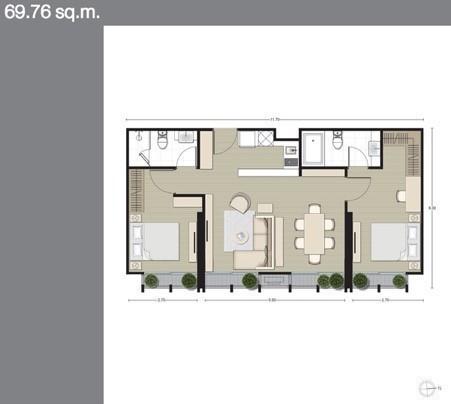 P09CF1605891 Noble BE33 2 bed 2 bath69 sqm. 18.7 MB รูปที่ 1