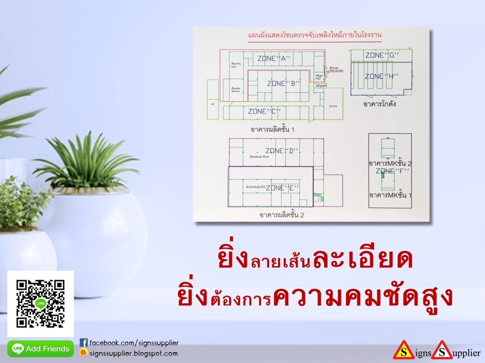 แผนผังอาคาร ยิ่งลายเส้นละเอียด ยิ่งต้องการความคมชัดสูง รูปที่ 1