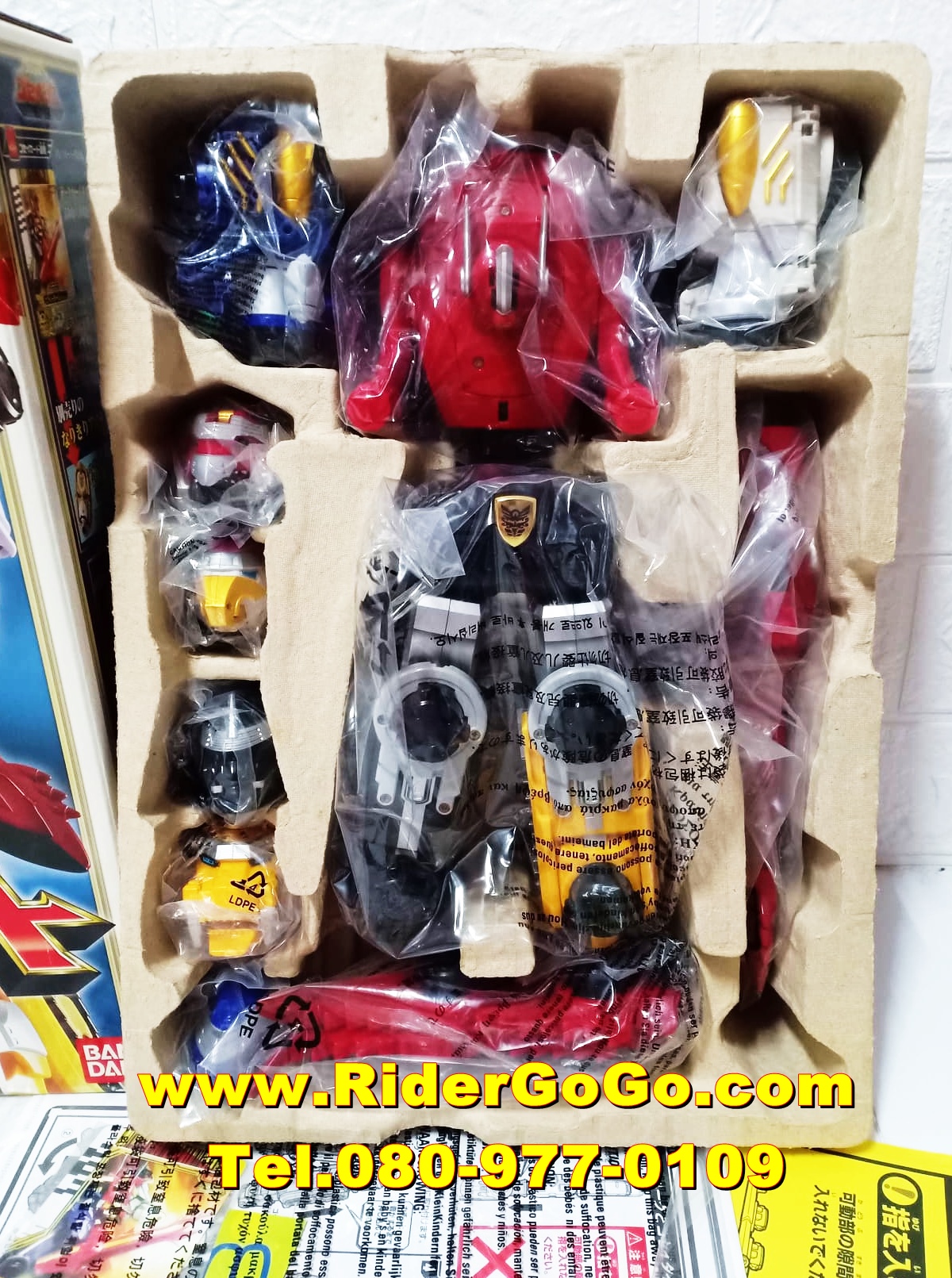 หุ่นยนต์ขบวนการโกเซย์เจอร์ โกเซย์เกรท Goseiger DX GoseiGreat จากประเทศญี่ปุ่น สินค้าของใหม่ของแท้Bandai รูปที่ 3