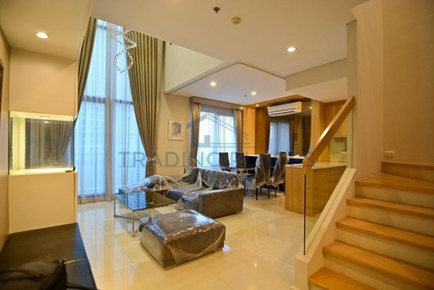 ให้เช่า Villa Asoke ห้องDuplex ขนาดห้อง 80 ตร.ม. 1 ห้องนอน 2ห้องน้ำ รูปที่ 1