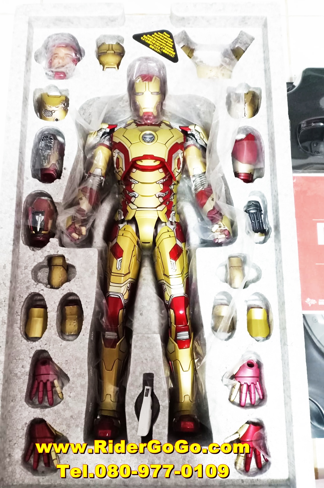 HOT TOYS IRON MAN MARK XLII MK42 DIECAST โมเดลไอออนแมนมาร์ค42 สภาพสวยใหม่ของแท้ รูปที่ 6