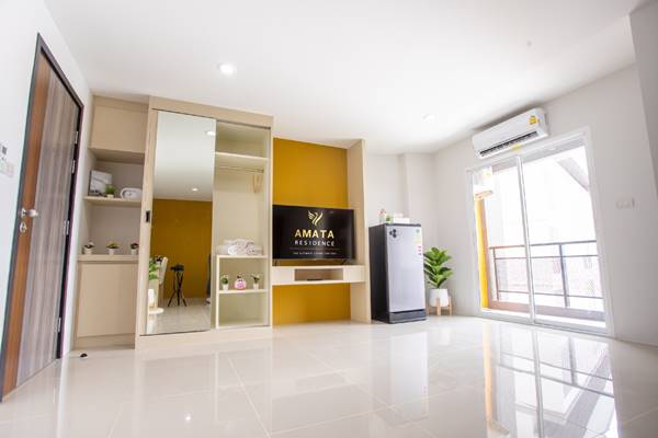 Amata Residence อพาร์ตเม้นท์ สไตล์คอนโด ที่สวย น่าอยู่ ใหม่ที่สุด สิ่งอำนวยความสะดวกครบครันที่สุดในบ่อวิน รูปที่ 3