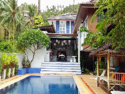 Land for sale with 6 villas near Laem Set Beach Koh Samui Surat Thani Thailand  รูปที่ 1