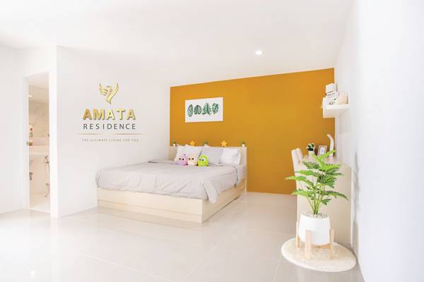 Amata Residence อพาร์ทเม้นท์ให้เช่า หอพัก ห้องเช่ารายเดือน สไตล์คอนโด บ่อวิน อำเภอศรีราชา ชลบุรี รูปที่ 1