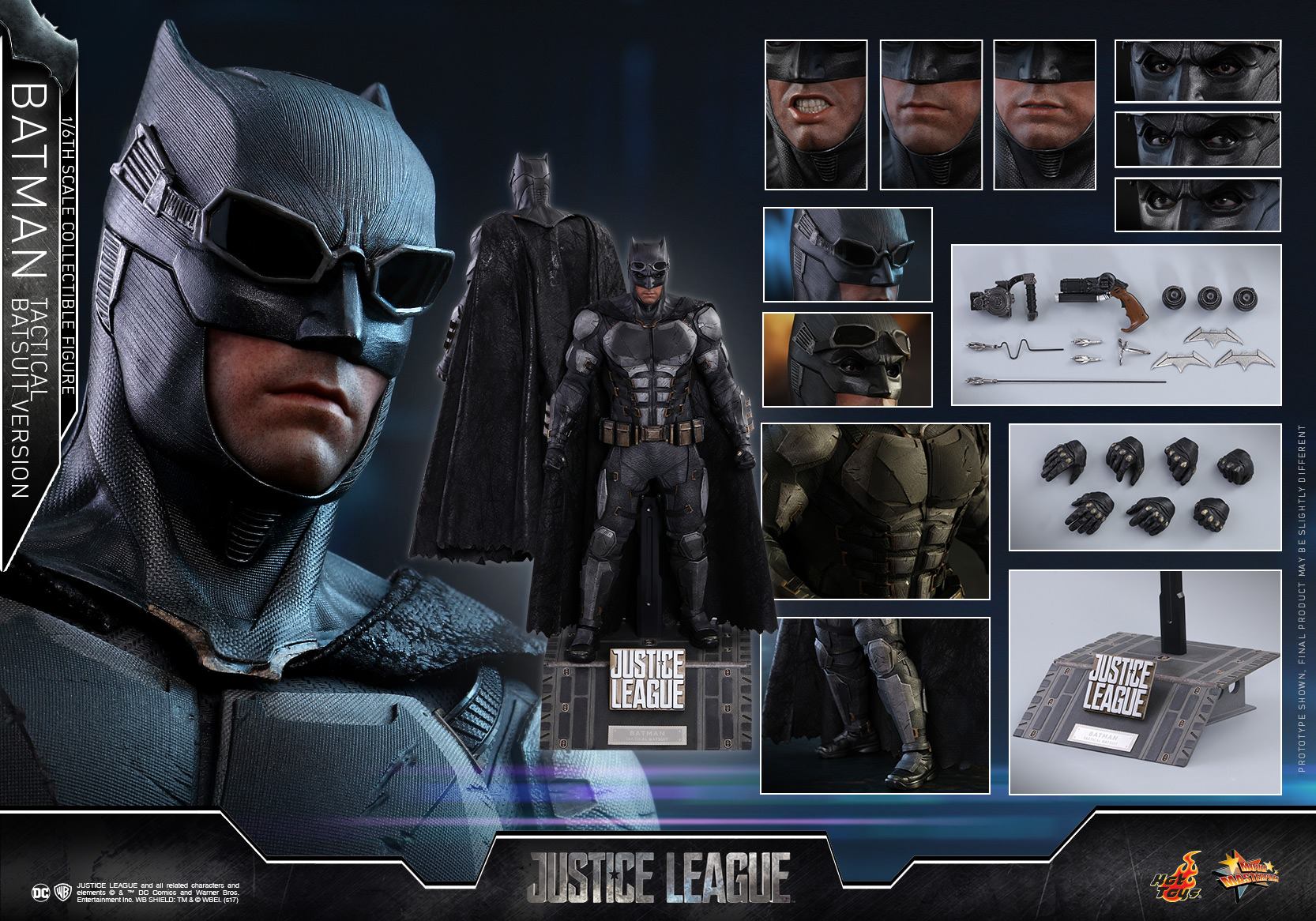 HOT TOYS Justice League Batman (Tactical Batsuit Version) โมเดลแบทแมน ชุดเทคติคอลสูท ภาคจัสติค ลีก ของใหม่ของแท้ไม่เปิดกล่อง รูปที่ 1