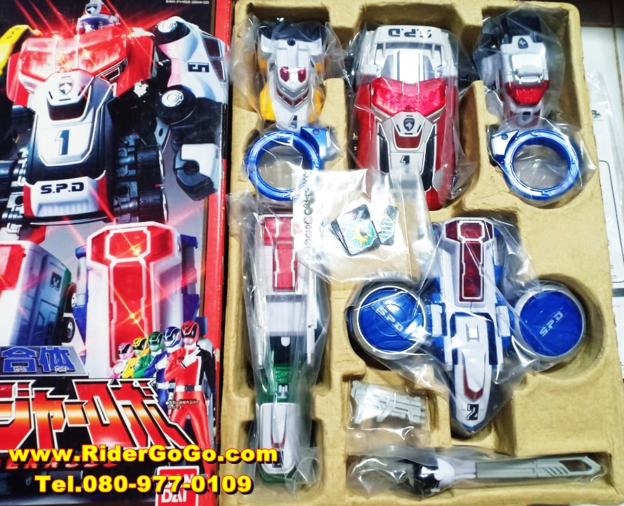 หุ่นยนต์ขบวนการเดกะเรนเจอร์ เดกะเรนเจอร์โรโบ Dekaranger (DX Dekaranger Robo) สภาพสวยใหม่ของแท้Bandai ประเทศญี่ปุ่น รูปที่ 4