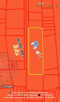 ขาย ที่ดิน  ถนนเพชรพระราม 500 ตร.วา อยู่ในพื้นที่สีส้ม. รูปที่ 1