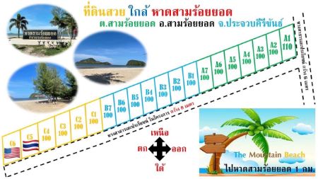 ขาย ที่ดิน จัดล๊อคอ.สามร้อยยอด จ.ประจวบฯ 5 ไร่ วิวภูเขา วิวทะเล รูปที่ 6