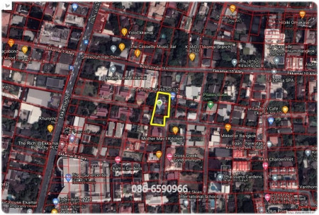 ขาย ที่ดิน แปลงสวย ซอยเอกมัย 10 เนื้อที่  348 ตร.วา อยู่ใจกลางเมืองแต่เงียบสงบ ใกล้ห้าง BTS เอกมัยออฟฟิศผังเมืองสีน้ำตาล ย.10-8 ถนนกว้าง 6ม. รูปที่ 4