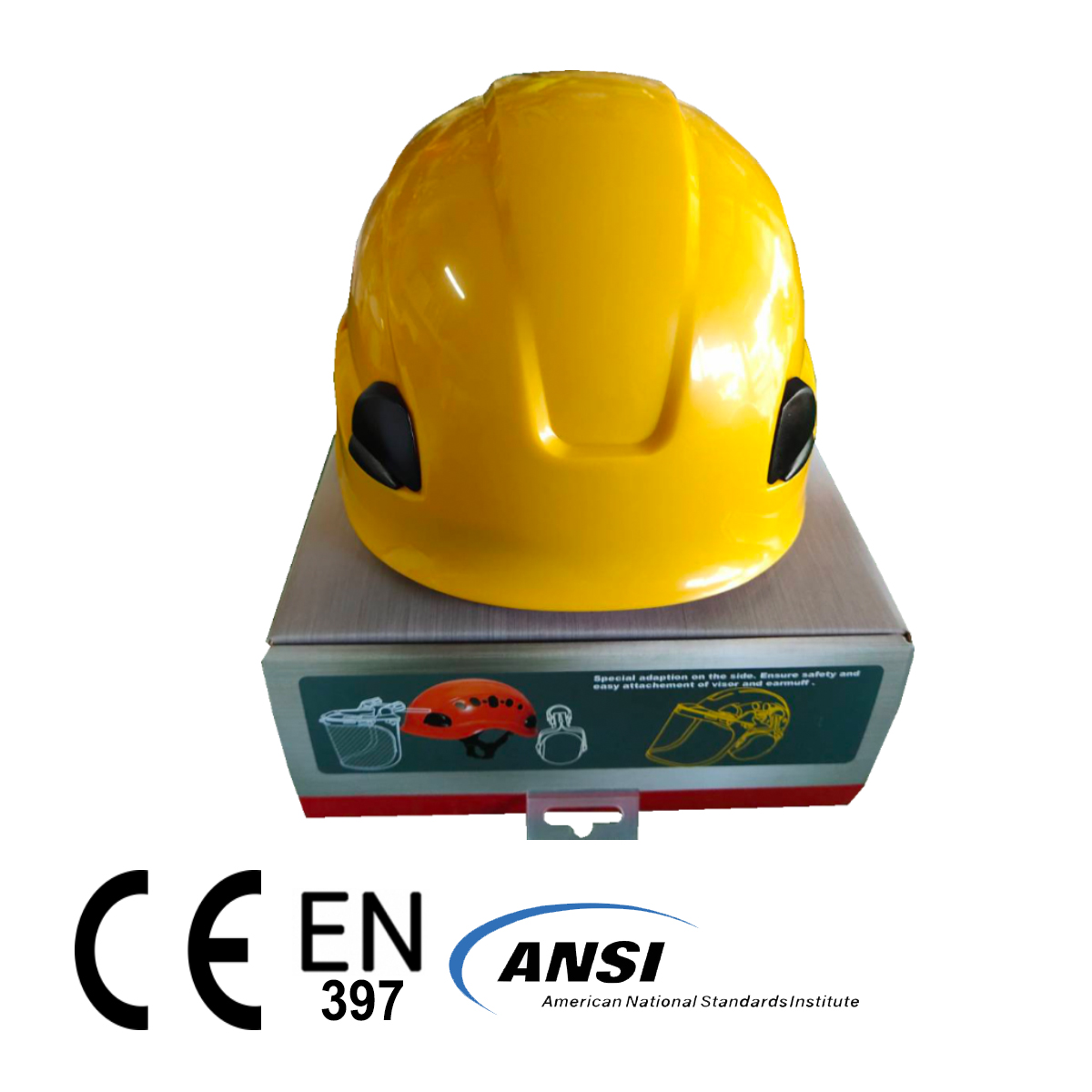 หมวกกันน็อคปีนเขา หมวกปีนเขา หมวกทำงานที่สูง หมวกนิรภัยที่สูง หมวกนิรภัย PPE หมวกจักรยาน  Climbing Style Safety Helmet รูปที่ 3