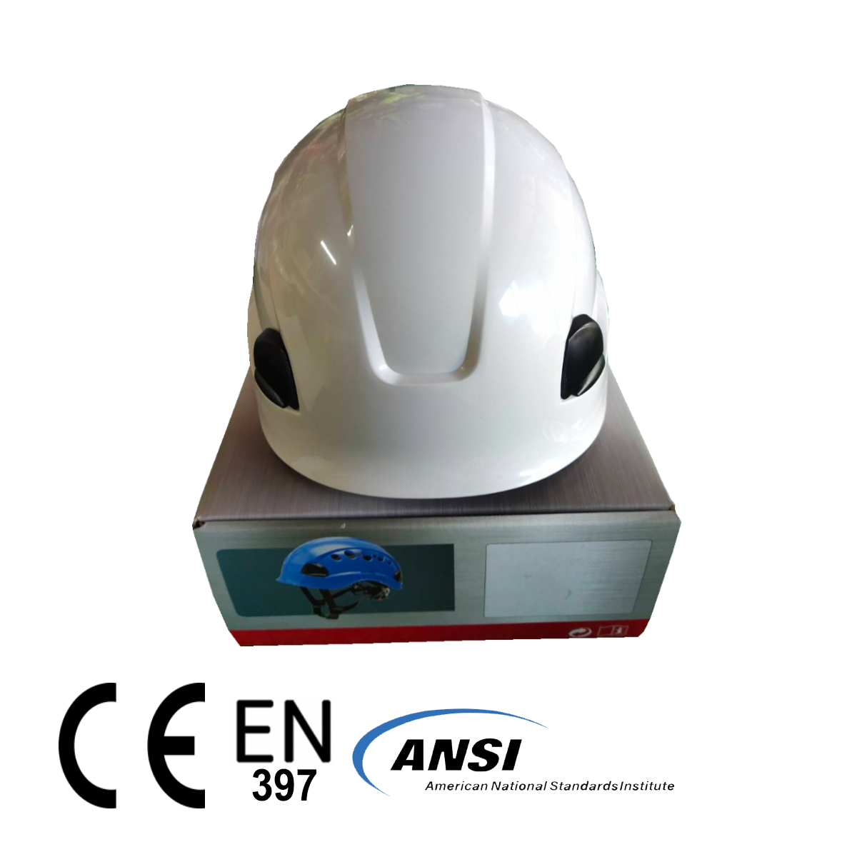 หมวกกันน็อคปีนเขา หมวกปีนเขา หมวกทำงานที่สูง หมวกนิรภัยที่สูง หมวกนิรภัย PPE หมวกจักรยาน  Climbing Style Safety Helmet รูปที่ 4