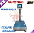 ตาชั่งดิจิตอล เครื่องชั่งกันน้ำ เครื่องชั่งวางพื้น 60kg ละเอียด 20g ยี่ห้อ Sunford รุ่น TCS-60-SW31S