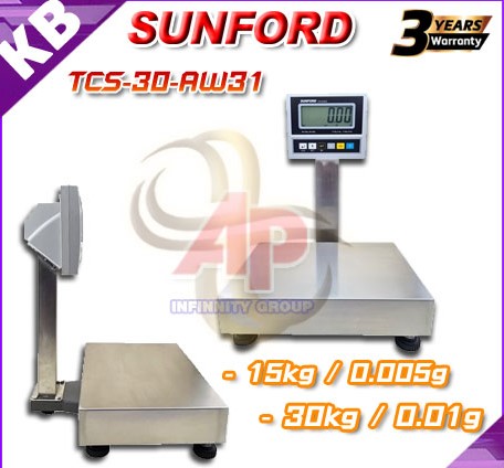 ตาชั่งดิจิตอล เครื่องชั่งตั้งพื้น 60Kg ละเอียด20g ยี่ห้อ SUNFORD รุ่น TCS-60-AW31 รูปที่ 1