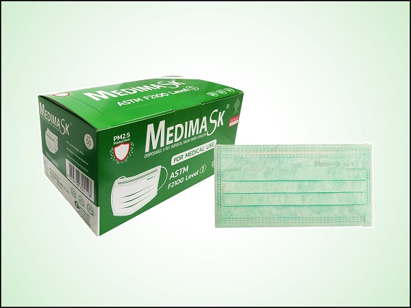 TM  แนะนำหน้ากากอนามัยยี่ห้อ Medimask สินค้านำเข้าที่ป้องกันแบคทีเรียและสารคัดหลั่ง รูปที่ 1