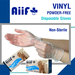 รูปย่อ ถุงมือยาง Aiif Plus Vinyl Powder-Free Disposable Gloves ชนิดไม่มีแป้ง ผลิตจาก PVC  รูปที่1