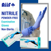 รูปย่อ ถุงมือยาง Aiif Plus Nitrile Powder-Free Examination Gloves ชนิดไม่มีแป้ง ผลิตจากยางสังเคราะห์ ชนิด ยางไนไตร รูปที่1