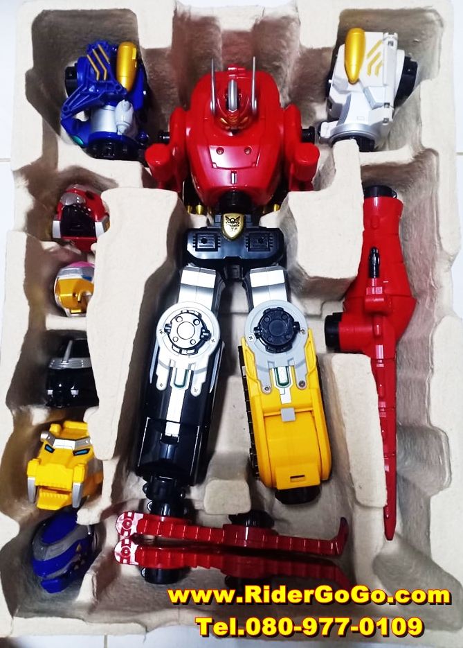 หุ่นยนต์ขบวนการโกเซย์เจอร์ โกเซย์เกรท Goseiger DX GoseiGreat สภาพดี สวยของแท้Bandai จากประเทศญี่ปุ่น รูปที่ 3