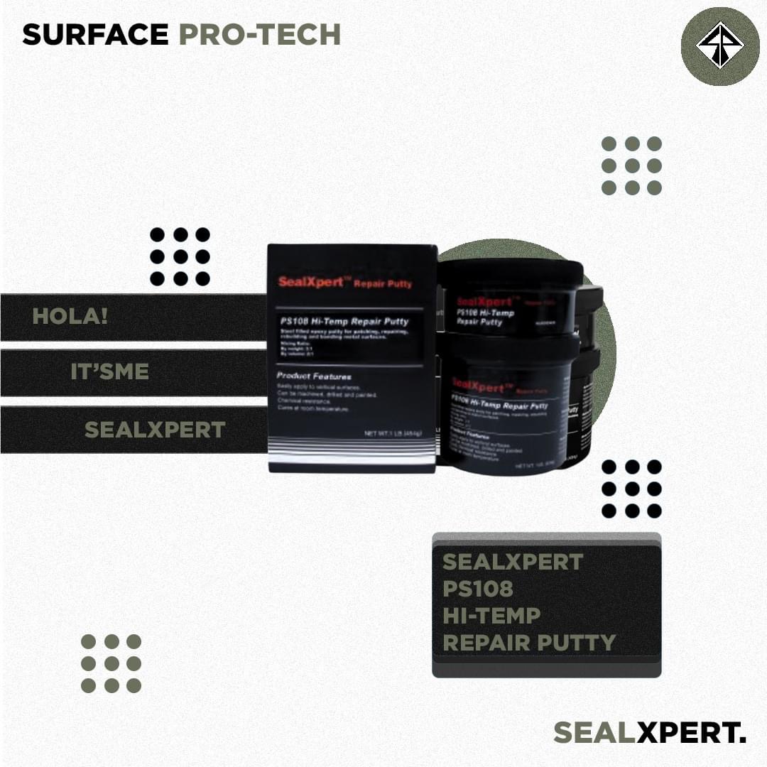 Seal XPert PS108  อีพ็อกซี่ทนความร้อนซ่อมโลหะ  Seal X-Pert PS108 (Hi-Temp Repair Putty) อีพ็อกซี่ (A+B) อีพ็อกซี่ทนความร้อน อีพ็อกซี่ซ่อมโลหะ รูปที่ 1