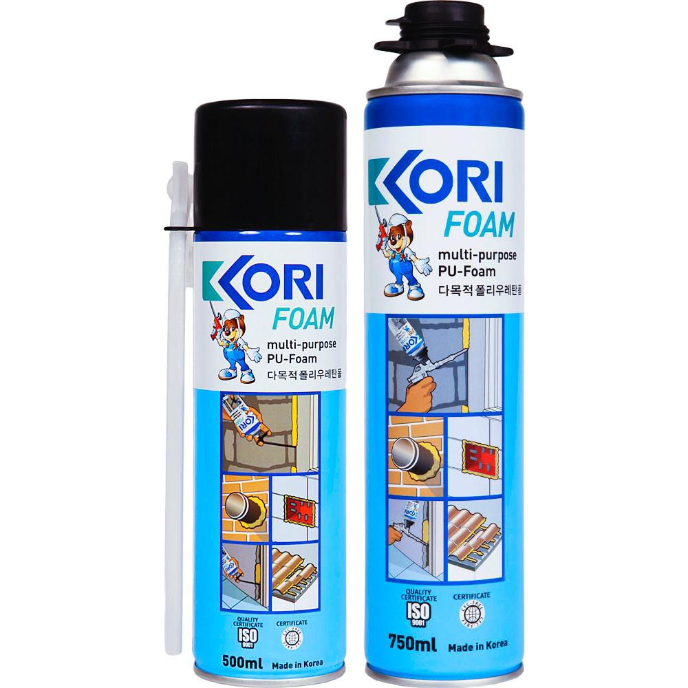 Kori Foam PU Foam  สเปรย์โฟมอเนกประสงค์  Kori Foam PU Foam กาวโฟมโพลียูรีเทน (ชนิดไม่ป้องกันไฟลาม)   รูปที่ 1