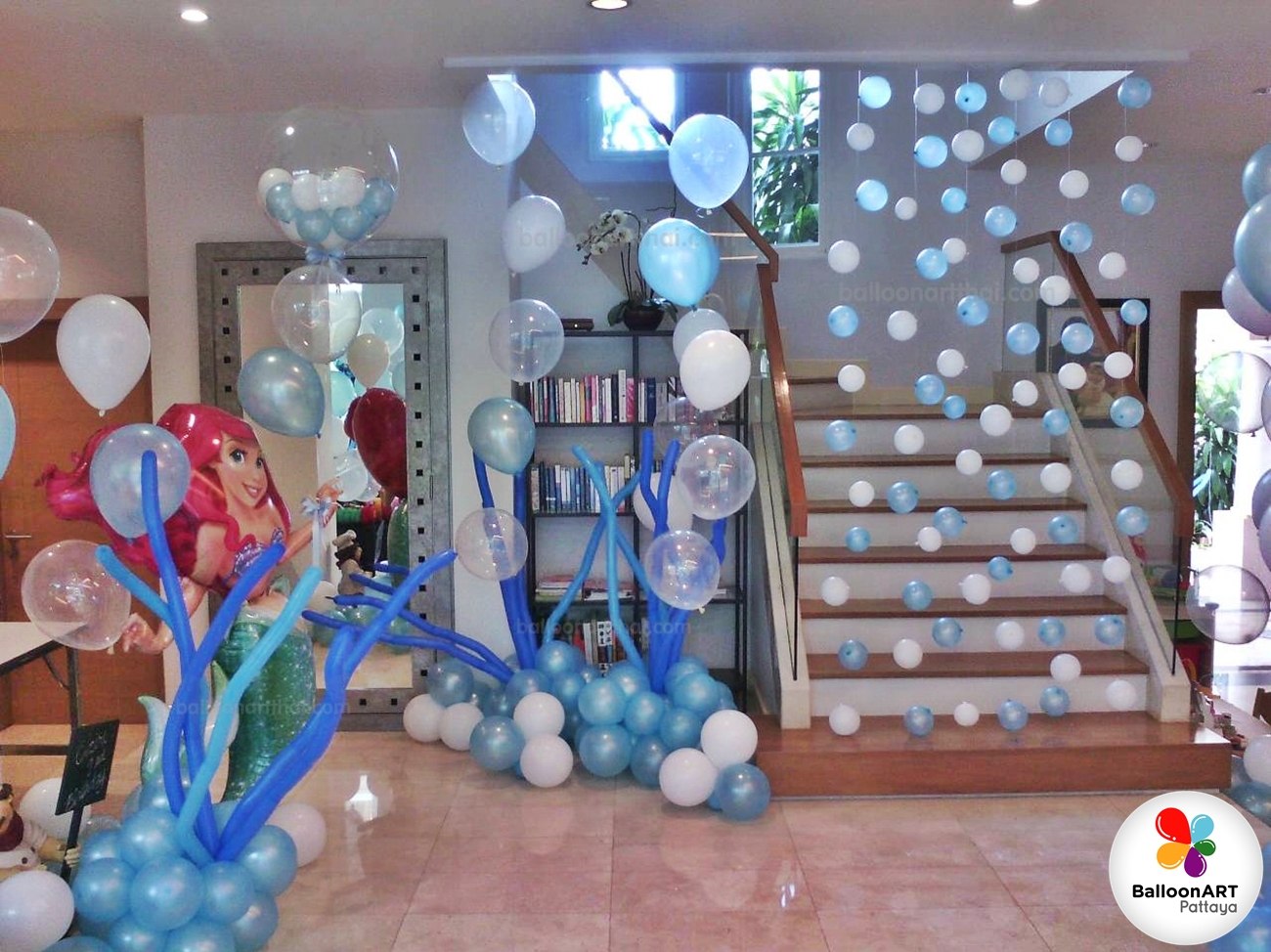 ร้านลูกโป่งพัทยา BalloonART Pattaya รับจัดลูกโป่งปาร์ตี้วันเกิด ลูกโป่งเปิดงาน ป้ายผ้าแพร เสาตัดริบบิ้น ลูกโป่งแต่งสระน้ำ โทร.0661585244 รูปที่ 2