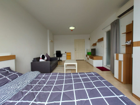 ให้เช่า คอนโด สไตล์มินิมอล เครื่องซักผ้าใหม่ D Condo รามคำแหง 64 30 ตรม. มีโต๊ะทำงาน เหมาะ wfh เจ้าของใจดี รูปที่ 6