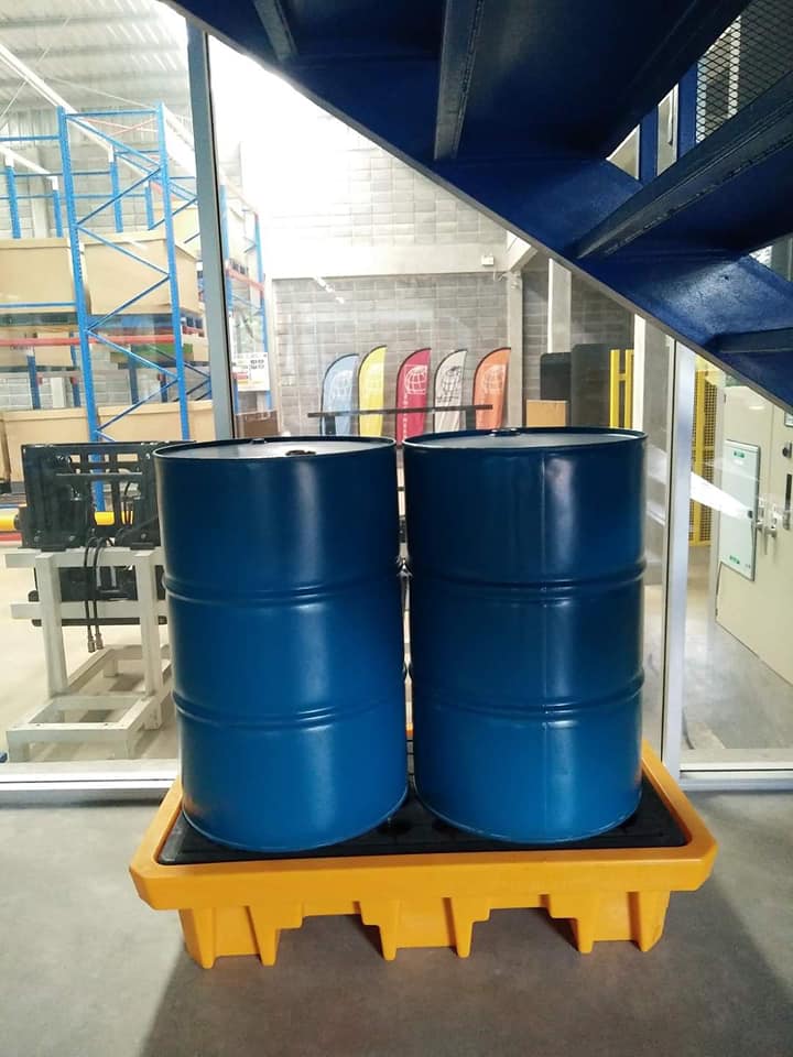 พาเลทสำหรับถัง 200 ลิตร 2 ถัง 2 Drum Spill Pallet (ฺBackbone) รูปที่ 2