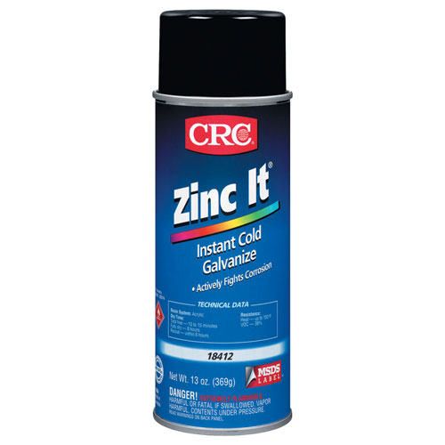 สเปรย์ป้องกันสนิมแบบกัลวาไนซ์  CRC Zinc It  สังกะสีเหลวเคลือบป้องกันสนิมแบบกัลวาไนซ์ สำหรับเคลือบเหล็ก เพื่อป้องกันสนิม  รูปที่ 2