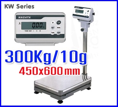 ตาชั่งดิจิตอล เครื่องชั่งตั้งพื้น KW Series platform Scales 300kg ละเอียด10g ฐานครอบสแตนเลส ยี่ห้อ NAGATA รูปที่ 1