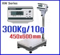 ตาชั่งดิจิตอล เครื่องชั่งตั้งพื้น KW Series platform Scales 300kg ละเอียด10g ฐานครอบสแตนเลส ยี่ห้อ NAGATA