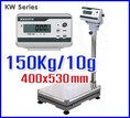 ตาชั่งดิจิตอล เครื่องชั่งตั้งพื้น KW Series platform Scales 150kg ละเอียด10g ฐานครอบสแตนเลส ยี่ห้อ NAGATA