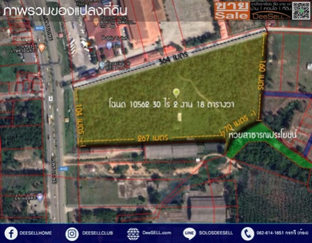 ขายที่ดินชุมพร ข้างร้านคุณสาหร่าย ติดถนนเพชรเกษม แปลงหัวมุม 30 ไร่ 2 งาน 18 ตร.วา ทำเลดี รูปที่ 4