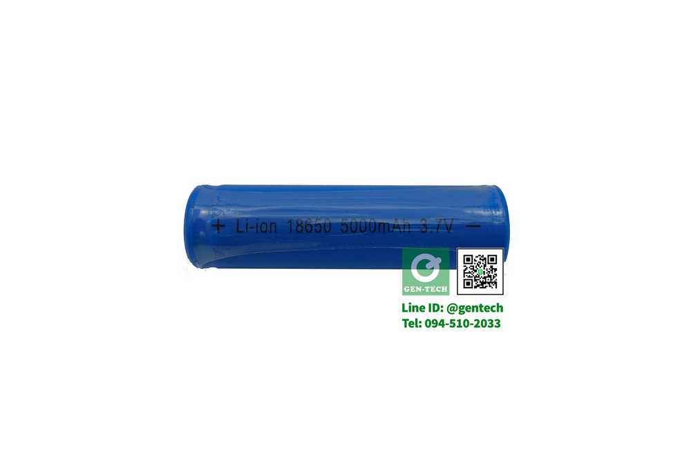 Batt18650 3.7V น้ำเงิน 80   ราคาปกติ 80 บาท/ราคาส่ง 70 บาท รูปที่ 1