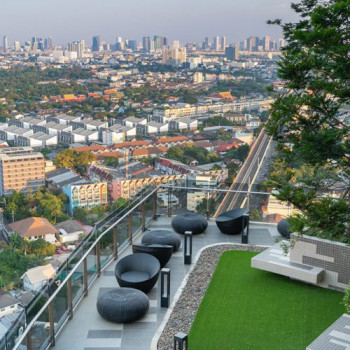 ขาย คอนโด เดินทางสะดวก ติดถนนใหญ่ ติดรถไฟฟ้า MRT สถานีแยกติวานนท์ เดอะ คิวเว่ ติวานนท์ 31.27 ตรม. วิวดี วิวสวย รูปที่ 1